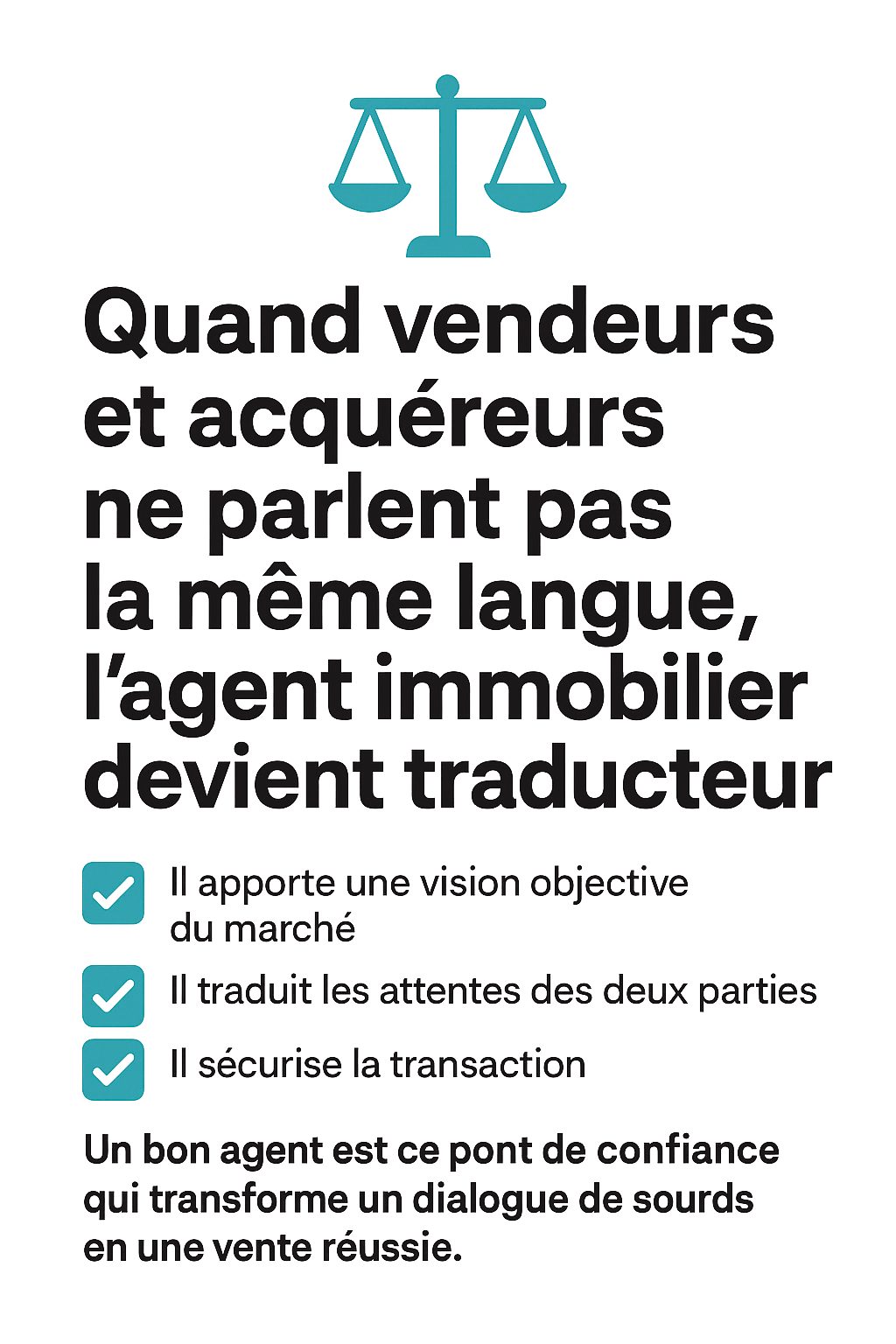 Vente immobilière : rapprocher vendeurs et acquéreurs